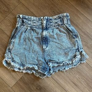 High Waisted Distressed Shorts
